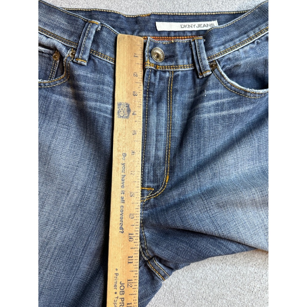 Vintage DKNY Brooklyn Straight Leg Jeans Mens 33x29 Medium Wash Blue Denim Y2K - Picture 13 of 16